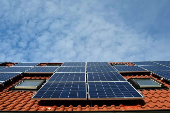 Roof solar panels