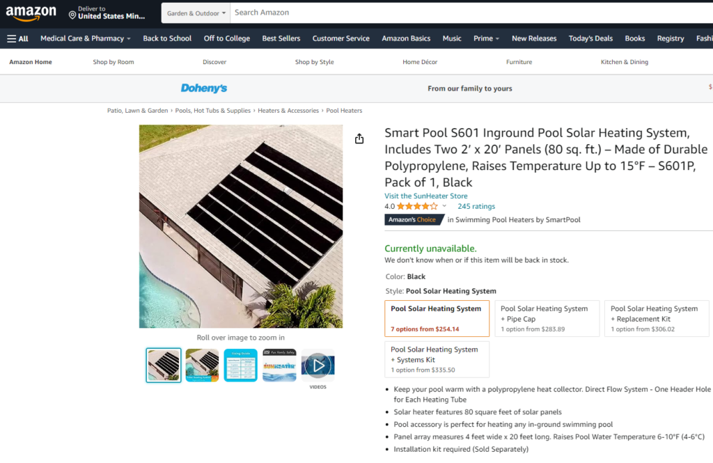 Amazon screenshot